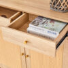 Modern minimalist storage cabinet, rattan shoe cabinet, bed top cabinet. Beautiful shape, suitable for corridors and living rooms.