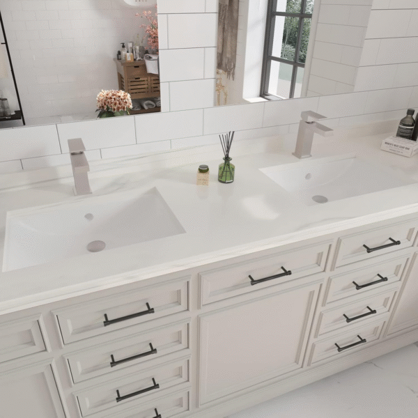 857bcf06e9f345c59ce5b1c8b5a540c4_731cf5b5d0dcf784d42c804421be843f Single Handle Bathroom Faucet, Brushed Nickel Single Hole Bathroom Faucet, Solid Brass Modern Bathroom Sink Faucet Heavy Duty Vanity Square Bathroom Faucet with Pop-up Drain & Water Supply Hoses