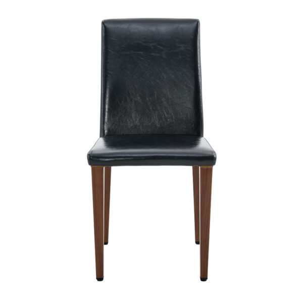 872cb6b9b4494d919408cbb3b3676cce_ba18ad51152f1b157dd2704a7d393b17 Two black PU dining chairs, simple and versatile, comfortable and accompanied. The exquisite and multifunctional dining chair has opened up a comfortable new experience. (2-piece set)