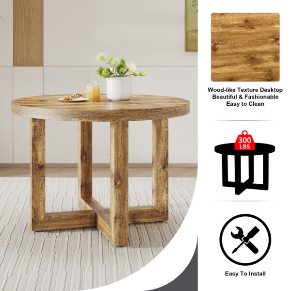 8774b1ae59184aa4834d89833e53f48b_20240222_ab0f09b6caa1bb3798408f894bd9bb40 A modern and practical circular dining table. Made of MDF tabletop and wooden MDF table legs. 6-piece technology cloth high backrest cushion side chair, C-shaped tube black metal legs. CT-403 C-1162