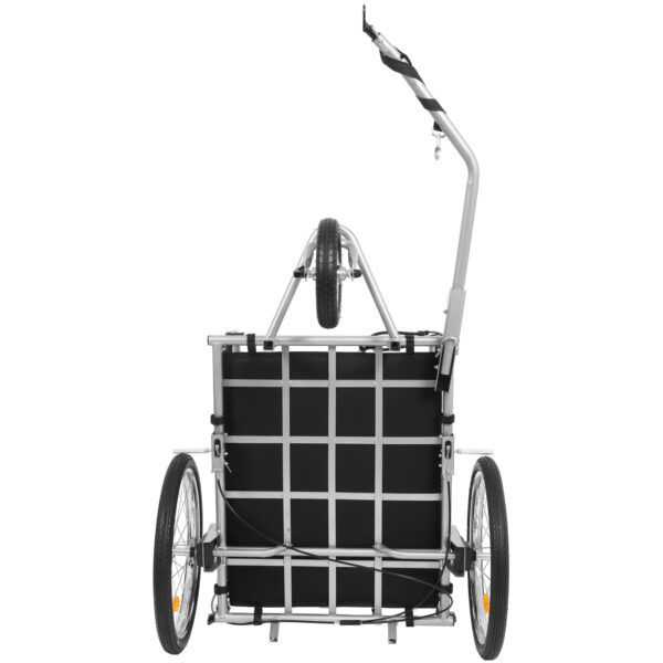 87be4e1a75ca450a9c035b41d6c39045_d28ff7869a688df7f514ba105738798a 3-in-1 Heavy-Duty Bike Cargo Trailer – E-Bike Compatible Steel Frame, 110lb Capacity, Convertible Stroller & Pull Cart w/Suspension, 20" Wheels & Accessories