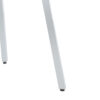 Modern minimalist style circular transparent tempered glass table, tempered glass tabletop, silver metal table legs, suitable for kitchen, dining room, and living room, 40 "* 40" * 29.5 "W1151S01226