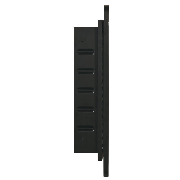 Black 16x24 inch  Metal Framed Wall mount or Recessed Mirror Cabinet