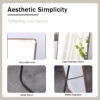 The 4th generation floor standing full-length mirror. wall mirror, bathroom makeup mirror, bedroom foyer. Elegant Flower Pear Color Full-Length Mirror - Aluminum Alloy Frame Design. 60*16.5"