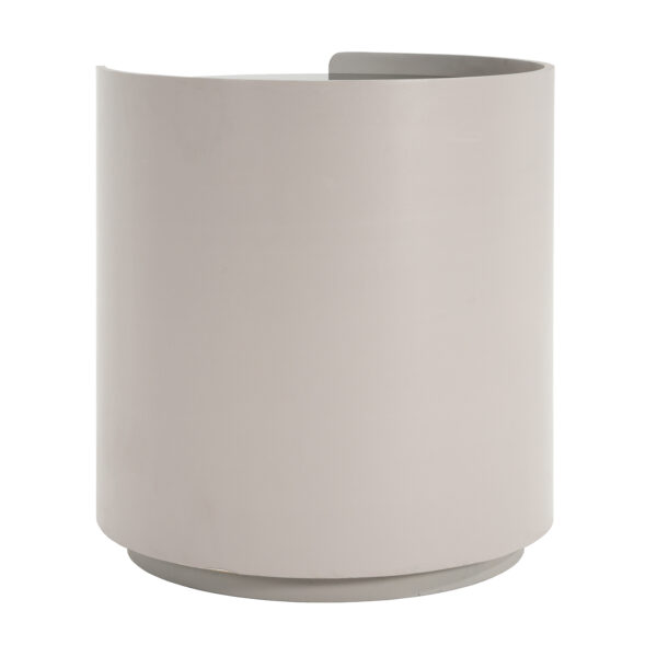 889c804680b24331bc0759d0b9a16fb0_6070fe7a5ebb715b87f4c1371c7869c9 MDF ITALIAN RETRO DOUBLE STORAGE ROUND SIDE TABLE, GRAY BROWN COLOR