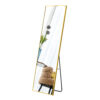 The 4rd generation aluminum alloy metal frame wall mounted full body mirror, bathroom makeup mirror, bedroom entrance, decorative mirror, quality upgrade, 59 "* 15.7"W1151125156