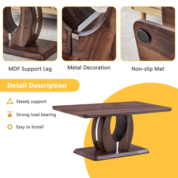 88e500494b364b569232077419f666ac_60eff7e8cb8b64b78690eb5ab43c9e1d Modern Minimalist Walnut Dark Brown Texture Sticker-Patterned MDF Rectangular Coffee Table. Add a quiet and cozy atmosphere to your home.MDF coffee table,Walnut,Dark Brown textured Sticker,side table.