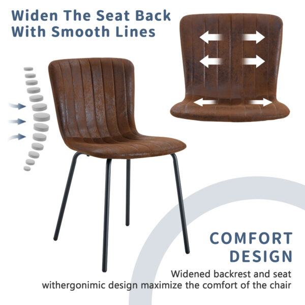89384889de46418b9f2e38d65235243d_837cfe2d1971ffd9465fcdd47e92e74b Table and chair set.A Modern Minimalist Circular Dining Table With A Diameter Of 33.3 Inches.Paired With 4 High Quality Brown Dining Chairs Made Of Technology-Fabric.Iron pipe spraying Legs.