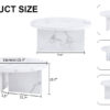 A white MDF material circular patterned coffee table, a 31.4-inch white center table, modern coffee table, suitable for small spaces and living rooms.