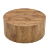 The cylindrical table with its patterned design can be easily integrated into a variety of interior styles, from coffee tables to small dining tables, workbenches or makeshift writing desks.