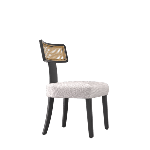 8b13f5c31d1647099a4ca9b56cad3af7_b32c03df8c24ec9510f71be6721589c2 Mid Century Modern Dining Chairs Set of 2,Solid Wood and Rattan Net Back,Dining Room Chairs Accent Side Chairs for Dining Room,Black Frame and Beige Set Coushion