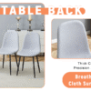 Table and chair set.71*35.4 inch White And Black Spliced Dining Table With Storage Function In The Middle Of The Table Legs.Paired With 6 Light Gray Linen Fabric Chairs.
