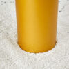 Round white dining table, artificial marble glass stickers, golden MDF legs, kitchen dining table, living room dining table 40 "* 40" * 29.4 "F-X03