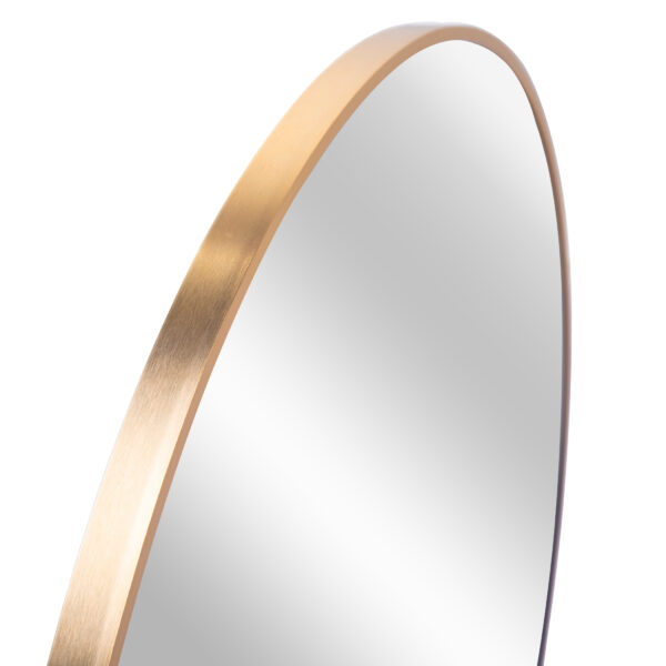 32 Inch Gold Metal Framed Round Bathrrom Mirror for Wall.(W2203134043)