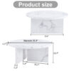 A white MDF material circular patterned coffee table, a 31.4-inch white center table, modern coffee table, suitable for small spaces and living rooms.