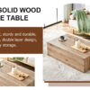 Light Wood Texture MDF Coffee Table - Simple Modern Style.Modern MDF coffee table with wood texture pattern -39.3x23.6x11.8 inches - stylish and durable design.