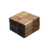 30 PCS Interlocking Deck Tiles Checker Pattern, 12" x 12" Square Yellow Acacia Hardwood Outdoor Flooring for Patio, Bancony, Pool Side,...