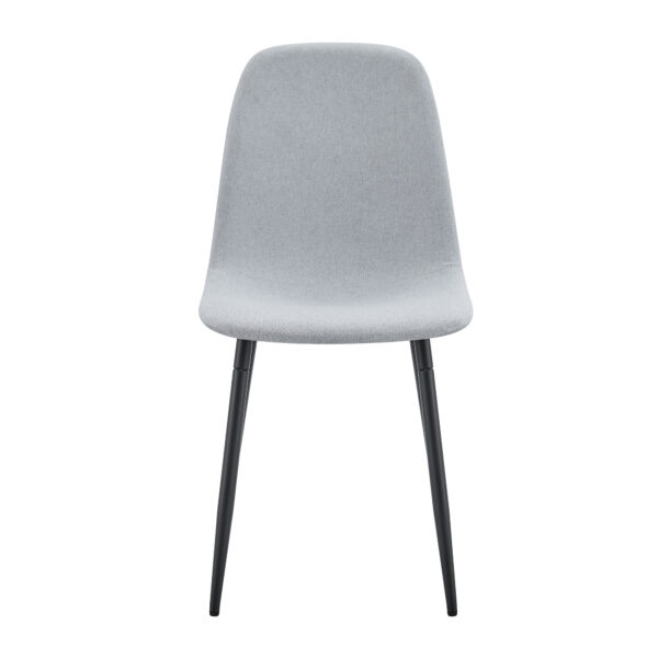 8ddbd9d4996c44c2a36f75f6eaa0263c_48838e9a02d4a93106abc538c435064b Comfortable Linen-Cotton Dining Chair Set - Four Pieces in Light Gray.Integrated Seat and Backrest,Linen-Cotton Material,Modern Home Matching.
