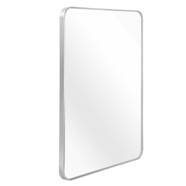 30x40 Inch Silver Metal Framed Rectangular Rectangular Bathrrom Mirror for Wall.(W2203134526)