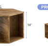 Hexagonal MDF coffee table, characteristic pattern stickers, multi-hole design to give more storage space, simple and convenient design makes it suitable for all kinds of style scenes.