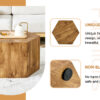 Modern MDF coffee table, with complex texture patterns, style and texture coffee table to redefine your interior decoration and enhance your living space, stylish and durable design