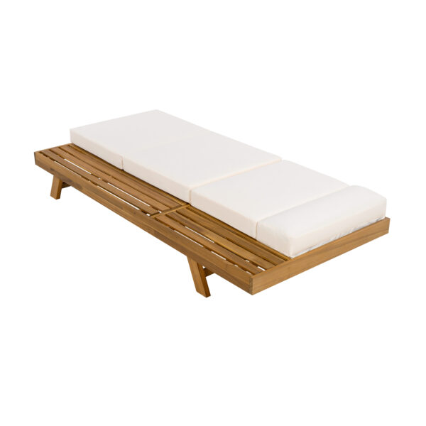 8f957d9f069a4b97ad13c8a5f2638b3c_4983afa3cc3a2955794e0ef678d936ea LOUNGE CHAISE SET WITH HEADREST,SPACE AVAILABLE ON ONE SIDE, ACACIA WOOD WITH WATER-RESISTANT LOUNGE CUSHIONS (CREAM & 3-FOLD & 4 inch) - MATCHING DARK GREY/BEIGE VERSION AVAILABLE
