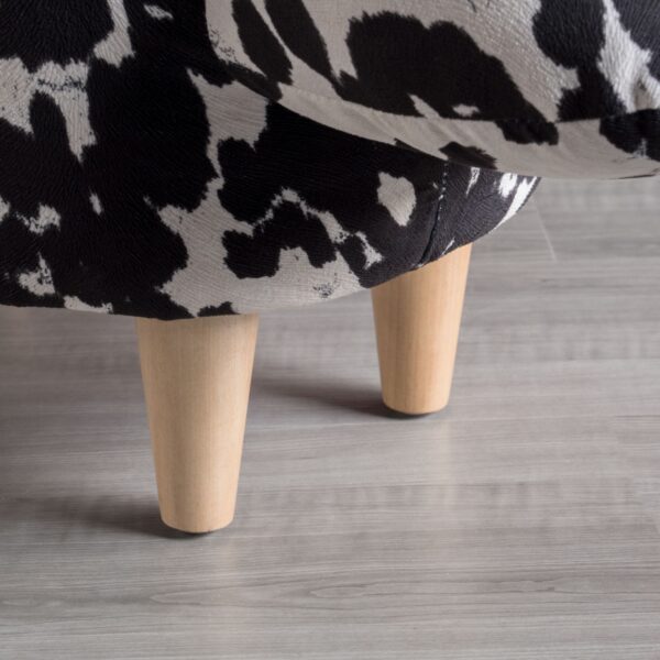 8fea876d8a85426c8e6c50674c432714_f2916bfac160fe405281346101bdc033 Black and White Cow-Shaped Ottoman, Modern Ottoman, Modern Accent Stool Home Decor, Suitable for Living Room, Bedroom, Porch, Garden, Backyard, Balcony
