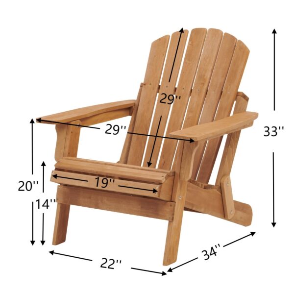 90317d5a64f4471f995ff97ea5950cbe_3867c55fa6438cd775e99c3ae7521195 Oversize Wooden Outdoor Folding Adirondack Chair with Pre-Assembled BackRest & SeatBoard, Wood Patio Chair for Garden Backyard Porch Pool Deck Firepit