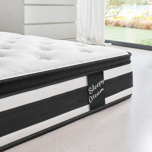 12 Inch  Full Size Breathable Cool Oeko-Tex100 Cover Memory Foam Individual Pocket Spring Hybrid Mattress