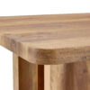 64.5 x 35.4 Inch Stylish Wood Color Textured Dining Table, Perfectly Blending Simplicity And Transparency. Made of MDF Material With Wood Grain Stickers, It Exudes A Strong Sense Of Fashion.