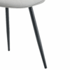 Extended Seat Cushion PU Dining Chair Set - Four Pieces,Ergonomic Design.Smooth line design,Integral metal leg structure,Can integrate well into various modern home decoration styles.