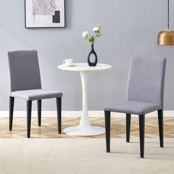 92111433ac0746b48bc193394773ae4d_b5c6691be023bf6393c823bb2de244c9 Two Light Gray Linen-Cotton dining chairs, simple and versatile, comfortable and accompanied. Exquisite and versatile dining chairs unlock a comfortable new experience.(Set of 2)