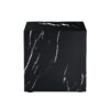 15.7*15.7*15.7 Inch Black Marble Texture MDF Coffee Table - Luxurious Design, Perfect Living Room Accent.Cube fashion texture design coffee table, suitable for various situations and scenes.