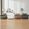 360° Swivel Chair, 38.2" Accent Chair Sofa, Upholstered Swivel Barrel Sofa Chair with a Throw Pillow for Living Room, Bedroom, Office and Hotel, Grey