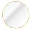 32 Inch Gold Metal Framed Round Bathrrom Mirror for Wall.(W2203134043)