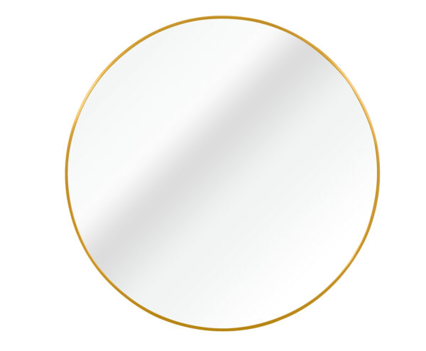 32 Inch Gold Metal Framed Round Bathrrom Mirror for Wall.(W2203134043)