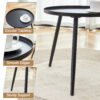 Modern 3-Piece Set: 17.7" Anti-Spill Round Coffee Table + 2 Rattan Swivel Chairs, Outdoor Patio Furniture for Tea Time.Suitable for Various Outdoor Venues.3-piece Set Packaged As A Single Package.