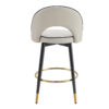 360 ° rotatable bar chair.Modern PU comfortable upholstered bar chair with smooth and beautiful black metal legs for dining room, kitchen, terrace and guest office chair.Set Of
2.W1151P153940