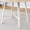 Table and chair set, MDF desktop, white metal table legs, stable and beautiful, suitable for most styles of home. Modern simple dining table, comfortable seating.