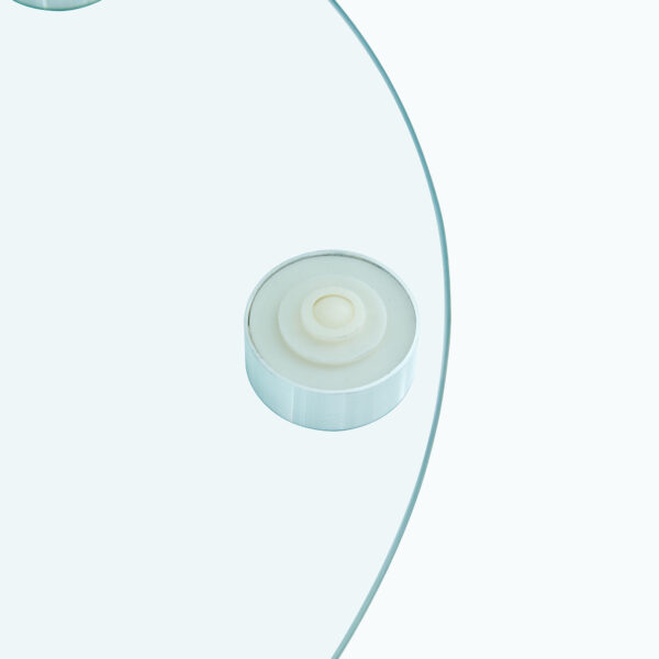 96b83df46add469dad2dbd9804c6978c_01405def663c0c1503bae9e0609a5c13 Double layer rotatable round glass.The rotatable design makes it more convenient to retrieve and place items.The upper glass has a diameter of 20 inches, while the lower glass15 inches.