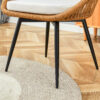 Modern 3-Piece Set: 17.7" Anti-Spill Round Coffee Table + 2 Rattan Swivel Chairs, Outdoor Patio Furniture for Tea Time.Suitable for Various Outdoor Venues.3-piece Set Packaged As A Single Package.
