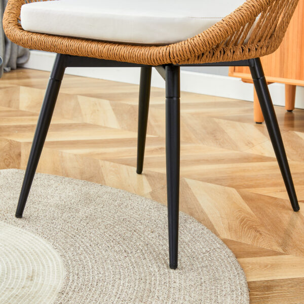 96c9b66090e047de8c64d6d950f9f1be_ac4233d6bc39656bafb29c71233db208 Modern 3-Piece Set: 17.7" Anti-Spill Round Coffee Table + 2 Rattan Swivel Chairs, Outdoor Patio Furniture for Tea Time.Suitable for Various Outdoor Venues.3-piece Set Packaged As A Single Package.