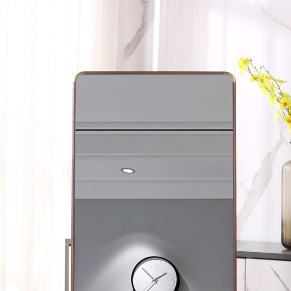97664a7912cc4d58a36a5bbcce183eea_20240313_6d2874d3fac0dabf2e7d9dfaa55ad927 The 4th generation floor standing full-length mirror. wall mirror, bathroom makeup mirror, bedroom foyer. Elegant Flower Pear Color Full-Length Mirror - Aluminum Alloy Frame Design. 60*16.5"