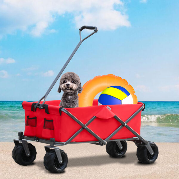 Utility Park Garden Cart Tool Customized Color Folding Camping Trolley Outdoor Picnic Beach Wagon