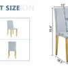 Four Light Gray PU dining chairs, simple and versatile, comfortable and accompanied. Exquisite and versatile dining chairs unlock a comfortable new experience.(Set of 4)