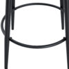 Fashionable and Comfortable - Two Sets of Ergonomic High Legged Bar Chairs, With Black Breathable Fabric Cushions And a Total Height of 35.5 Inches.Pack two in one box.