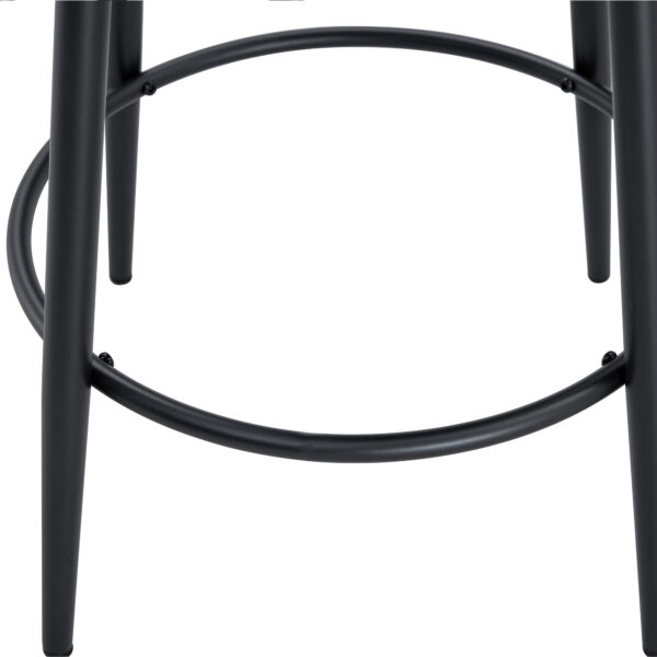 99118130da3c44d3b5253a48fabf6791_5136edc941427d38af0d56d4aa1415c3 Fashionable and Comfortable - Two Sets of Ergonomic High Legged Bar Chairs, With Black Breathable Fabric Cushions And a Total Height of 35.5 Inches.Pack two in one box.