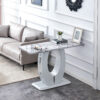 Modern minimalist light gray MDF material rectangular counter bar table 47.2 "x 18" x 29.5 "for bedroom bedside entrance, house balcony, office bathroom BT-1280 W1151S00649
