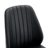 Set of Four Black PU Comfort Dining Chairs (17.7"x25").Dining chair with extended backrest,BLACK PU,Silver metal legs,Suitable for various places such as family restaurants, hotels, coffee shops,etc.