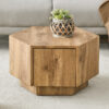 Simple and Practical! MDF material hexagonal coffee table with drawers.Made of high-quality materials,Adopting a unique hexagonal design,simple and elegant without losing personality.
